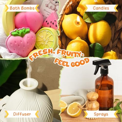 SALKING Fruity Fragrance Oils Set, Essential Oils for Diffuser for Home