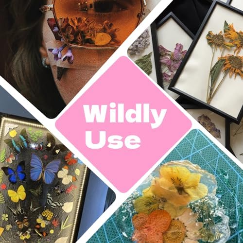 Dried Flowers for Resin 116Pcs Pink Real Natural Pressed Flowers