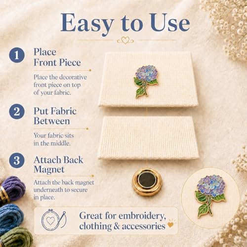 Magnetic Needle Minder for Cross Stitch, Needle Keeper for Embroidery