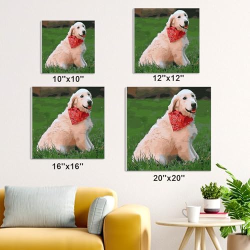 Custom Paint by Numbers Kit for Adults - Personalized DIY Canvas Art | Acrylic Painting Set with Brushes & Paints | Framed or Unframed Wall Decor | Complete Kit for Home | Unique Handmade Gift