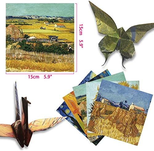 Origami Paper 6x6" Double Sided 50 Sheets 10 Colors Origami Kit,Craft Paper