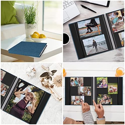 Zesthouse Photo Album Self Adhesive Pages, 60 Pages Magnetic Scrapbook Albums with Sticky Page, Photos Album Holds 8x10 & 5X7 & 4x6 & 6x8 & 3x5, Large Picture Book Ideal Gift for Family Wedding Baby