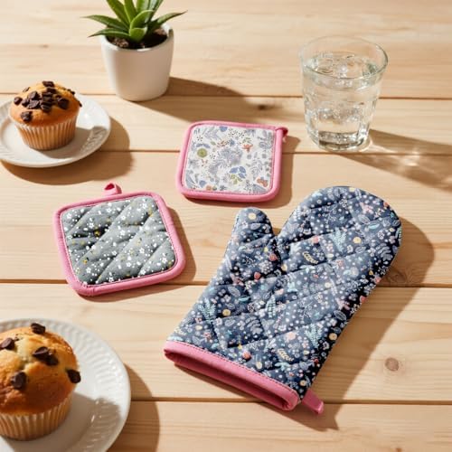 Aubliss 8pcs Fat Quarter Fabric Bundles 20'' x 20'' Cotton Craft Fabric