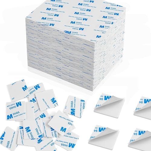 500PCS Double Sided Foam Tape, Super-Sticky Double Sided Adhesive Pads