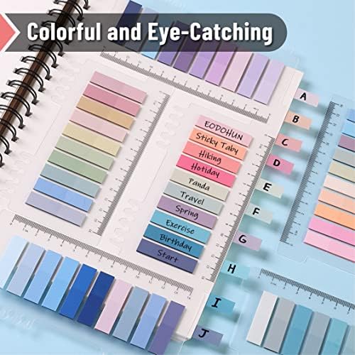 Mr. Pen- Colorful Sticky Tabs, 8 Sets, 1600 pcs, Morandi and Vintage