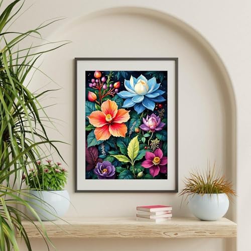 Flowers Diamond Art Kits for Adult Diamond Painting Kit for Beginner