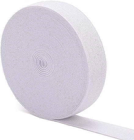 Airisoer Elastic Bands for Sewing 1 Inch x 12 Yards, White