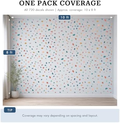 720 Pcs Boho Terrazzo Stickers