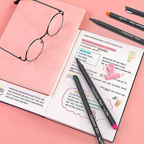 Vanstek 72 Colors Journal Planner Colored Pens, Fineliner Pens for Journaling, Writing Coloring Drawing, Note Taking, Calendar, Planner, Art Office School Gift Supplies