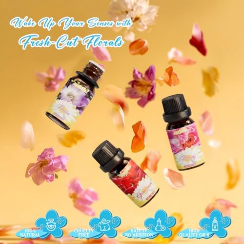 SALKING Essential Oils Gift Set, 100% Pure Aromatherapy Oils Set, 6 x 10 ML