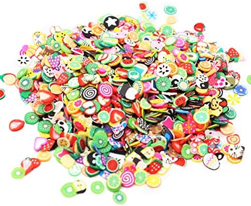 2000 Pcs Fruit Polymer Slices for Slime Nail Art Charms DIY Crafts