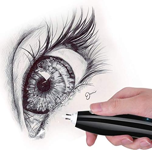AFMAT Electric Eraser for Artists, Rechargeable Electric Eraser Kit, 140 Refills for Drafting, Electric Pencil Eraser - Battery Operated for Drawing Pencils, Crafts, Arts EE04(Black)