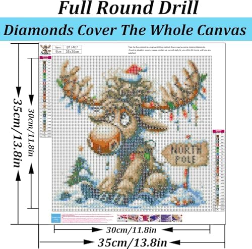 TCDZMYGS 6 Pack Christmas Diamond Art Kits for Adults,Diamond Painting Kits