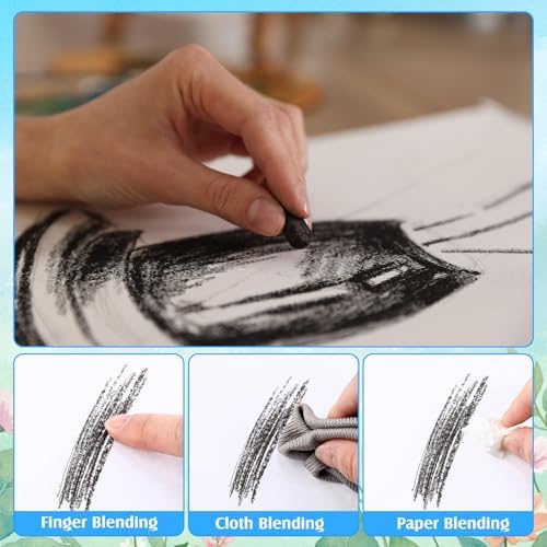Watersay 48 Pcs Soft Chalk Pastels Set Soft Pastel for Artists Square Sketch Chalk Non-toxic Artist Pastel Sticks for Professional Artists Students and Art Lovers (Sketching Colors,60×8×8mm)