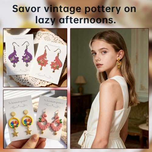 8Pcs Boho Flamingo Hollow Polymer Clay Cutters