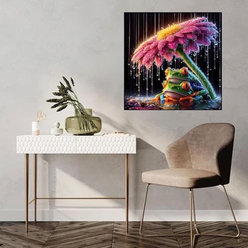 Lophomie Diamond Art Kits for Adults, 5D Frog Diamond Painting Kit 14x14 in