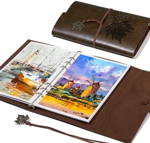 Lightwish Watercolor Sketchbook,100% Cotton 300gsm/140lb Cold Press