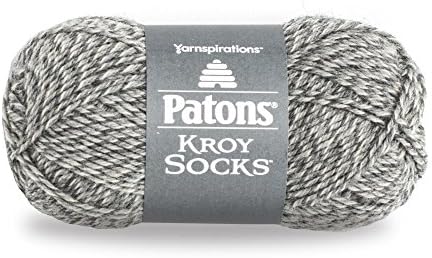 Spinrite Yarns Patons Kroy Socks, 1.75 Ounce, Grey Marl