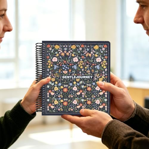 Hardcover Sketchbook,7.2"x8.3"Spiral Bound Drawing Pad, Wildfloral Tapestry