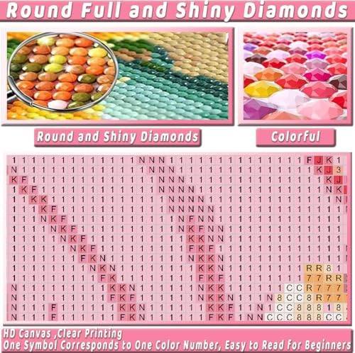 Square Diamond Art Kits for Adults Cute Diamond Painting Kit for Beginner