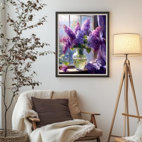 Arpilul Flowers Paint by Number for Adults-Paint by Numbers for Adults Beginner, Adult Paint by Number Kits on Canvas for Home Wall Art Decoration and Gifts 16x20Inch(Z-YH18)