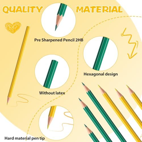 24 PCS Yellow Green Colored Pencils, Pre-sharpened Professional Wooden Art Pencils Set for Artists Painting | Premium Drawing Sketching Supplies (Yellow Green)