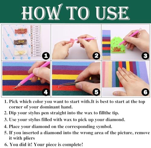 ADANAY Custom Diamond Art Painting from Photo, Diamond Art Kits for Adults