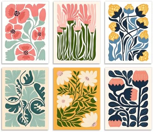 6 Pack Diamond Art Kits for Adults & Beginners, Flower Diamond Painting Kit