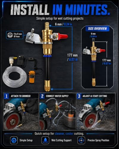 Angle Grinder Dust Remover Water Sprayer Attachments Marble Machine Cooling