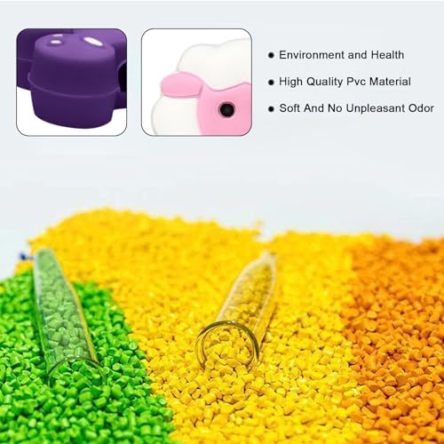 Yzzyemn 10pcs Adult Knitting Needle Stoppers and Knitting Accessories Kit with Bear and Sheep Design in Size 0-5