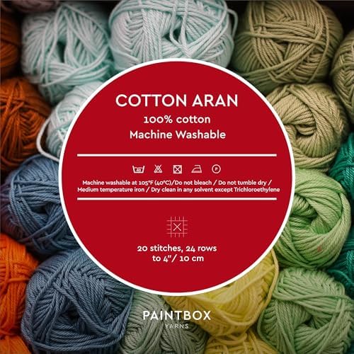 Paintbox Yarns 100% Cotton Aran Yarn 1.76oz / 50g, 93yds / 85m