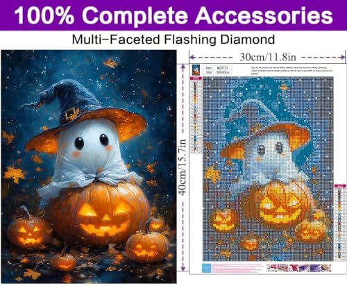Halloween Diamond Art Kits for Adults, Diamond Art Painting Kits for Adults