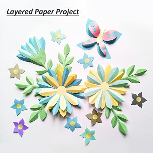 Livholic 48 Sheets Pastel Color Scrapbook Paper 12x12 Inch 24 Assorted Colored Card stock 120 gsm 32 lb Rainbow Paper for Cardmaking, Assorted Color Shading Projects,Origami,Classroom Crafts