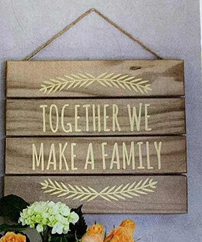Creative Hobbies 10x10 Inch Unfinished Wood Hanging Plaque - DIY Pallet Sign, Notch Banner, Wooden Sign, Wood Slice, Decorative Plaque, Rustic Decor for Shop Home, Craft Projects (Pack of 2)
