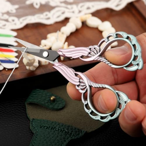 YOUGUOM Detail Scissors with Cover, Small Craft Shears