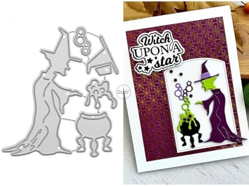 Halloween Witch Patchwork Magic Potion Metal Cutting Dies for Card Making