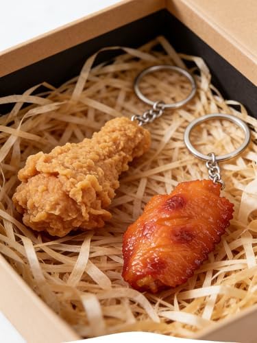 3D Fried Chicken Leg Silicone Mold, Non-Stick Chick Wings Silicone Mold Food Shape Candle Molds for Chocolate, Resin, Soap | Cute Bread Fondant Molds for Party DIY Crafts‌ (Fried Chicken)