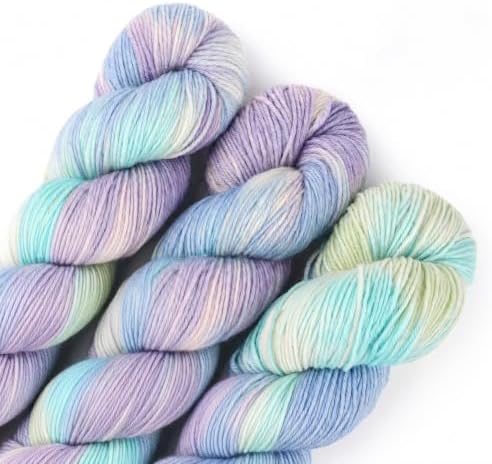 Katech Wool Yarn for Crocheting & Knitting, Cashmere Sock Yarn-Indigo Blue