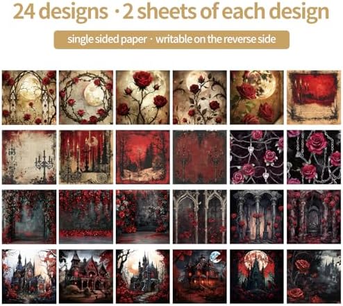 6x6" Scrapbooking Paper Pad Single Sided Decorative Colored Papers