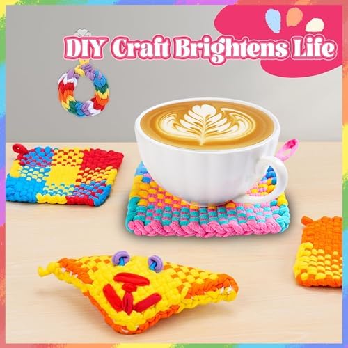 REENLIV Upgraded Weaving Loom Kit Toys for Kids & Adults, DIY Arts & Crafts