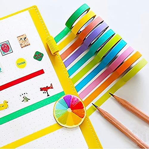 Ieebee AOAPMN 40 Rolls Washi Tape Set, Decorative Masking DIY Tapes for Children and Gifts Warpping (Mix)