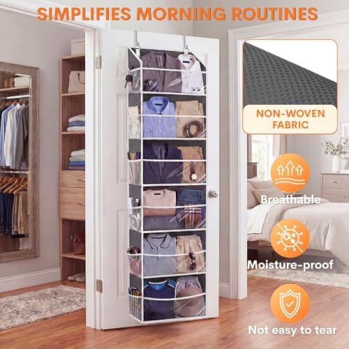 Ofiray-home 2 Pack Over Door Organizer with 6 Large Pockets