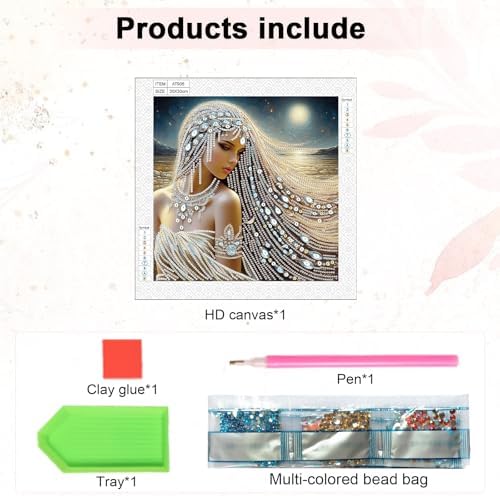 AiYuanzsh 5D Special Shaped Diamond Painting Kit - Beautiful Goddess Queen Design, Unique Crystal Rhinestone Diamond Art Set for Beginners and Adults, Perfect for Home Wall Decor and Holiday Gifts
