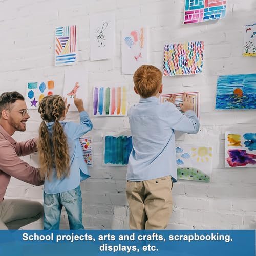 50 Pcs Poster Board 11" x 14" White Paper Bulk, ROOKEA 250GSM Vision Boards Poster Paper for School Arts Craft Projects Drawing Display Office Vision Supplies