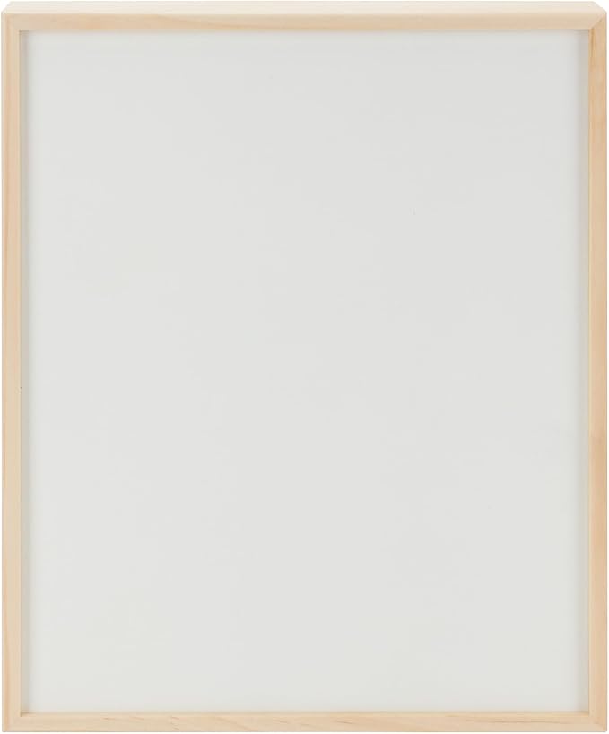 Da Vinci Pro Liquid Art Multi-Media Panel 6x6, 1-1/2" Deep Gesso Board with Natural Wood Frame, Raised Lip Wood Canvas Panel Ideal for Artists Using High Flow Acrylics and Alcohol-Based Dyes