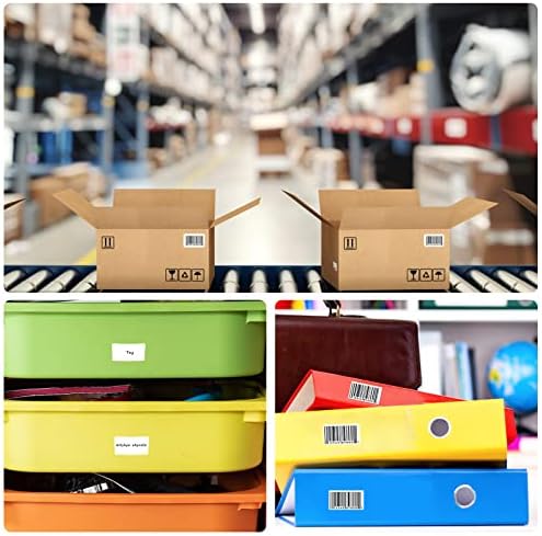480 Pcs White Blank Labels Self Adhesive Library Book Spine Labels 1" x 1.5" Mailing Address Label Stickers Small Barcode Labels for Laser/Ink Jet Printers