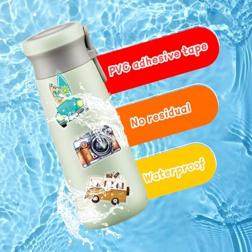 50Pcs Vintage Stickers,Waterproof Transparent PET Aesthetic Decorative Sticker Scrapbooking Supplies for Adult Card Making Letters Planner Journaling Junk Journal DIY Water Bottles Art Craft.Car