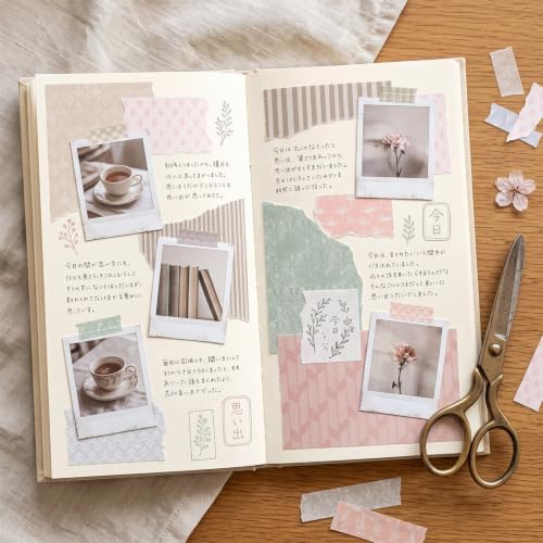 6in Boho Scrapbook Paper Pad Retro Patterned Double-Sided Journal Supplies