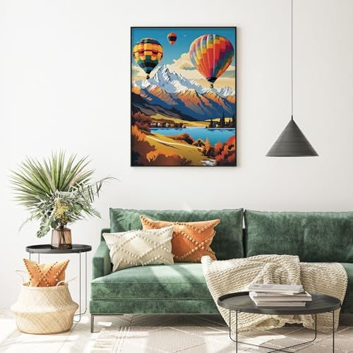 Diamond Art Kits for Adults, Mountain Diamond Painting Kit, 12 x 16 Inch
