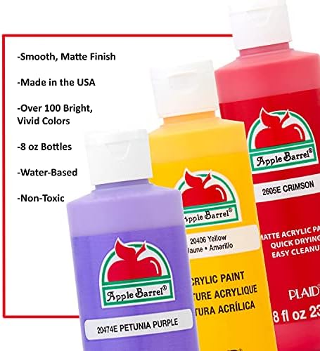 Apple Barrel Acrylic Paint in Assorted Colors (8 oz), K2614 Turquoise- Pack of 1